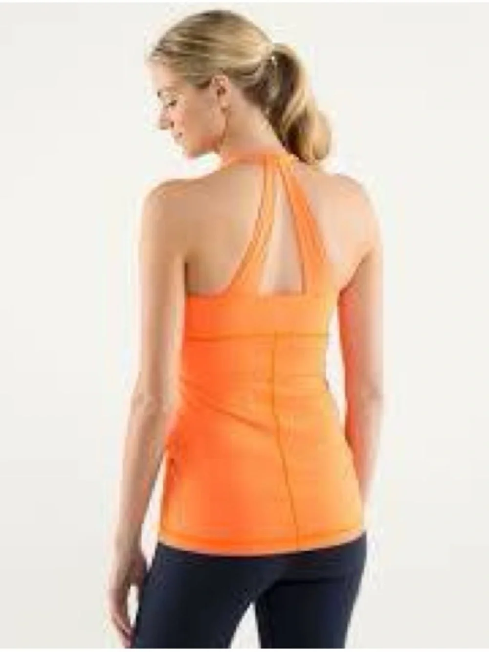 Lululemon Scoop Me Up II tank in Orange Pizzaz size 4
